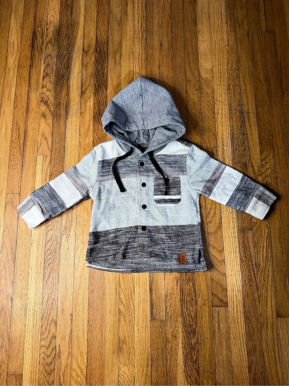 Little Bipsy 6/12 Baja Hooded Flannel Shacket